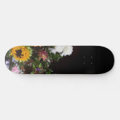 Dunkle Sonne + Sonnenblume Skateboard (Horizontal)