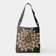 Dunkle Sonnenblume-Tasche