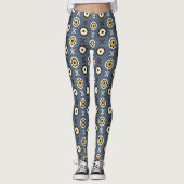 dunkle Sonnenblumen Leggings (Vorderseite)