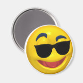 dunkle Sonnenbrille tragen Magnet (Vorderseite/Rückseite)