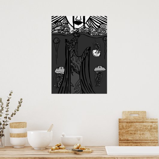 Dunkle Sorrow Poster (Küche)