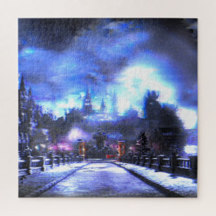 Dunkle Soulstörschub-Kunstlandschaft Puzzle