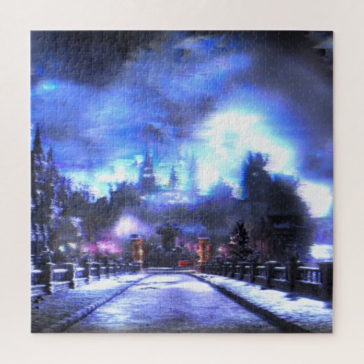 Dunkle Soulstörschub-Kunstlandschaft Puzzle (Vertikal)