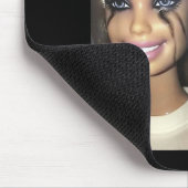 Dunkle Spaß Puppe Rauchen Selfie Parody Mousepad (Ecke)