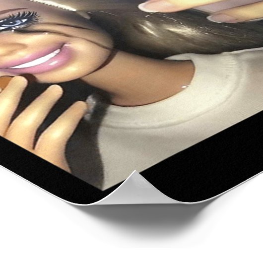 Dunkle Spaß Puppe Rauchen Selfie Parody Poster (Ecke)