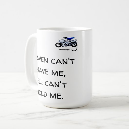 Dunkle Spaß-Tasse Kaffeetasse (Vorderseite Links)