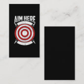 Dunkle Spieler streiten sich um ein schwarzes Ziel Visitenkarte (Vorne/Hinten)