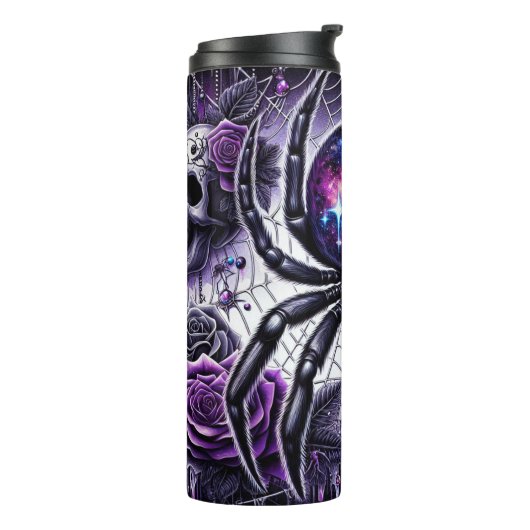 Dunkle Spinne im Weltraum Thermosbecher (Nach links gedreht)