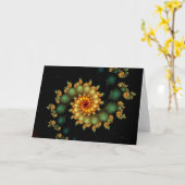 Dunkle Spirale Karte (Gelbe Blume)