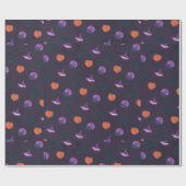 Dunkle Spooky Halloween Wrapping Paper Geschenkpapier (Flach)