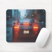 Dunkle Sportwagen Mousepad (Mit Mouse)