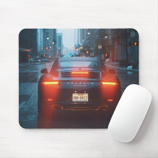 Dunkle Sportwagen Mousepad (Mit Mouse)