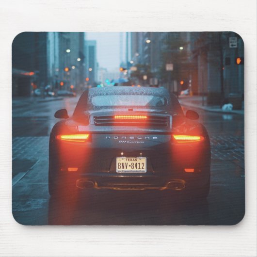 Dunkle Sportwagen Mousepad (Vorne)