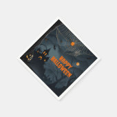 Dunkle Spuk Nacht Serviette (Ecke)