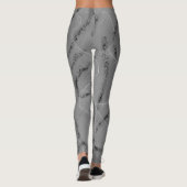 Dunkle Squiggles Leggings (Rückseite)