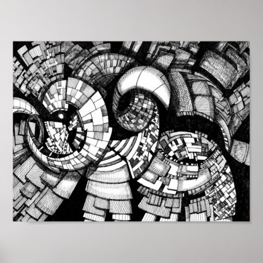 Dunkle Stadt Poster (Vorne)