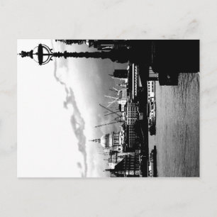 Dunkle Stadt Postkarte