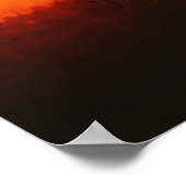 Dunkle Stadt Sonnenaufgang Poster (Ecke)