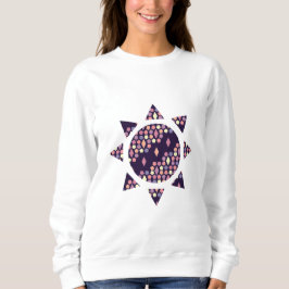 Dunkle Stadt Twilight Honeycomb und Diamond Sun Sweatshirt