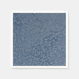 Dunkle Stahlblau-eisige Kristall-Papierserviette Serviette
