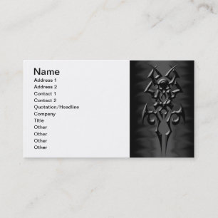 dunkle Stammes- businesscards Visitenkarte