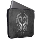 Dunkle Stammes- Drachen Laptopschutzhülle (Vorne Rechts)