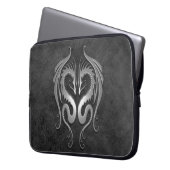 Dunkle Stammes- Drachen Laptopschutzhülle (Vorderseite Links)