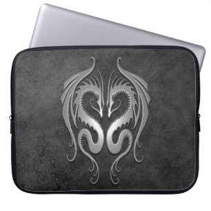 Dunkle Stammes- Drachen Laptopschutzhülle