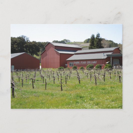 Dunkle Star Kellerweinerei in Paso Robles, CA Postkarte (Vorderseite)