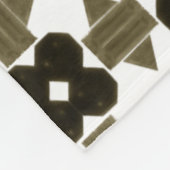 Dunkle Steine Extravagante Formen Fleecedecke (Ecke)