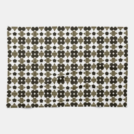 Dunkle Steine Extravagante Formen Geschirrtuch (Horizontal)