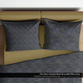 Dunkle Sterne Himmelsschwarz reversible Kissenbezug