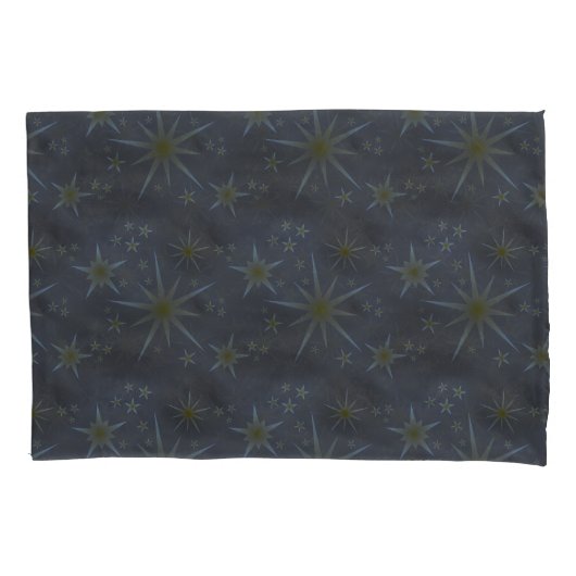 Dunkle Sterne Himmelsschwarz reversible Kissenbezug (Vorderseite)