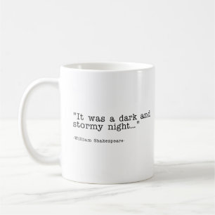 Dunkle Stormy Night Shakespeare Quote Mens T - Shi Kaffeetasse