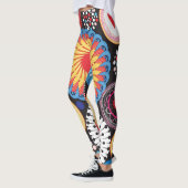 Dunkle Strahlung: Lichtkreismuster Leggings (Links)