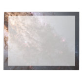 Dunkle Streifen von Staubkreuzen überqueren Centau Notizblock (Vorderseite)