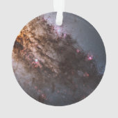 Dunkle Streifen von Staubkreuzen überqueren Centau Ornament (Rückseite)