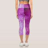 Dunkle Sturmwolken - rosa Capri Leggings (Rückseite)