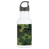 Dunkle Tarnung Edelstahlflasche (Vorderseite)