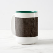 Dunkle Tasse aus festem Holz (Vorderseite Links)