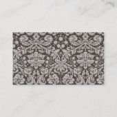 Dunkle Taupe, braune Damaskus; Paris Visitenkarte (Rückseite)
