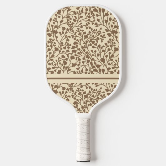 Dunkle Taupe Vines Pickleball Schläger (Vorderseite)