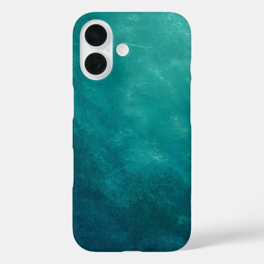 Dunkle Teal-Ombre-Textur Case-Mate iPhone Hülle (Rückseite)