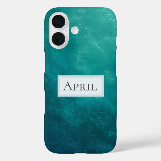 Dunkle Teal-Ombre-Textur Case-Mate iPhone Hülle (Rückseite)