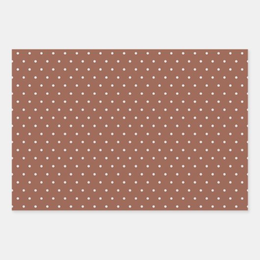 Dunkle Terracotta-Monochrome Hochzeit Geschenkpapier Set (Vorderseite 3)