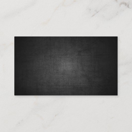 Dunkle Textur | Hardware Visitenkarte (Rückseite)