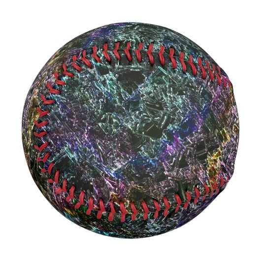 dunkle Textur, korrodiert oder zerstört Schwamm Baseball (Vorderseite Links)