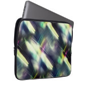 Dunkle Textur mit farbigem Chrom und virtuell grob Laptopschutzhülle (Vorne Rechts)