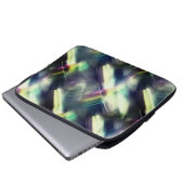 Dunkle Textur mit farbigem Chrom und virtuell grob Laptopschutzhülle (Vorne Knopf)