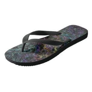 dunkle Textur, zerstört oder korrodiert Badesandalen
